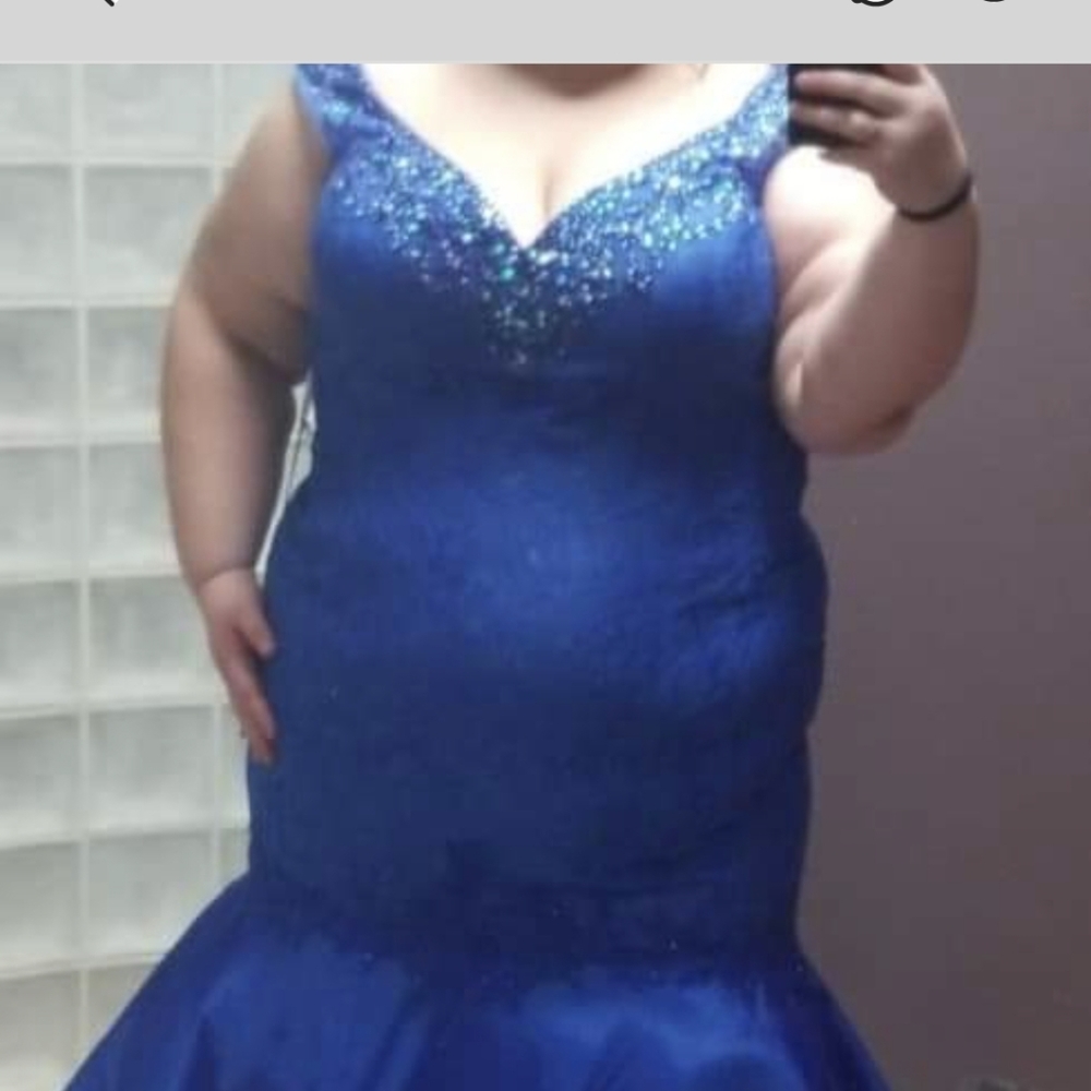 Royal Blue Mac Duggal Mermaid size 26w
